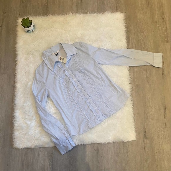 Old Navy button down Ruffle long sleeve - Picture 1 of 6